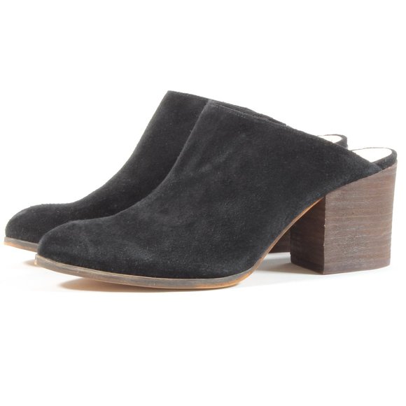 Caslon Shoes - Caslon Open Heel Slip On Mule Black Leather NWOT